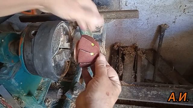 Изготовление деревянной ложки  4ч  шлифовка