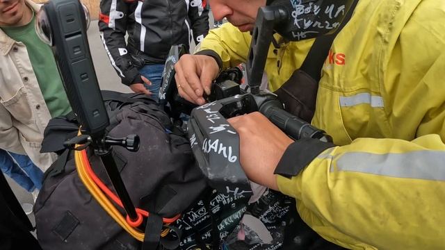 Скутерец ремонт ручки тормоза на коленке.