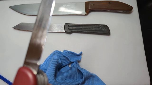 Три ножа после реставрации и хонобслуживания для Юрия