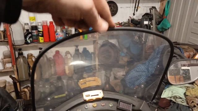 скутер ХОРС56.УСТАНОВКА ветрового стекла
