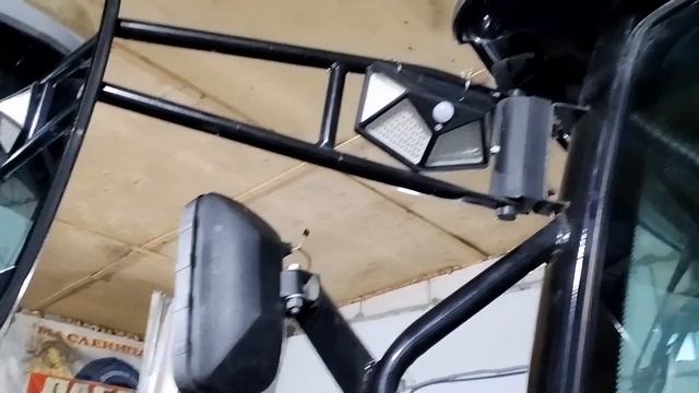 и тут пригодился прожектор на солнечных батареях