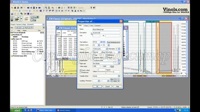 Winols карта ограничения турбины - Vagecumap Rus перевод 7.99 обу?