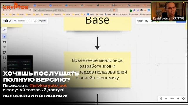 Слив Cryptus Union Drophunt! Экосистема Base! Поиск и закупка мем к?