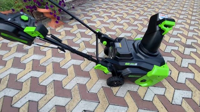 Снегоуборщик Greenworks GD82STK8. #снегоуборщик #greenworks