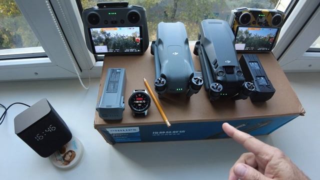 Тестируем разряд батарей в режиме записи 4К на дронах DJI.