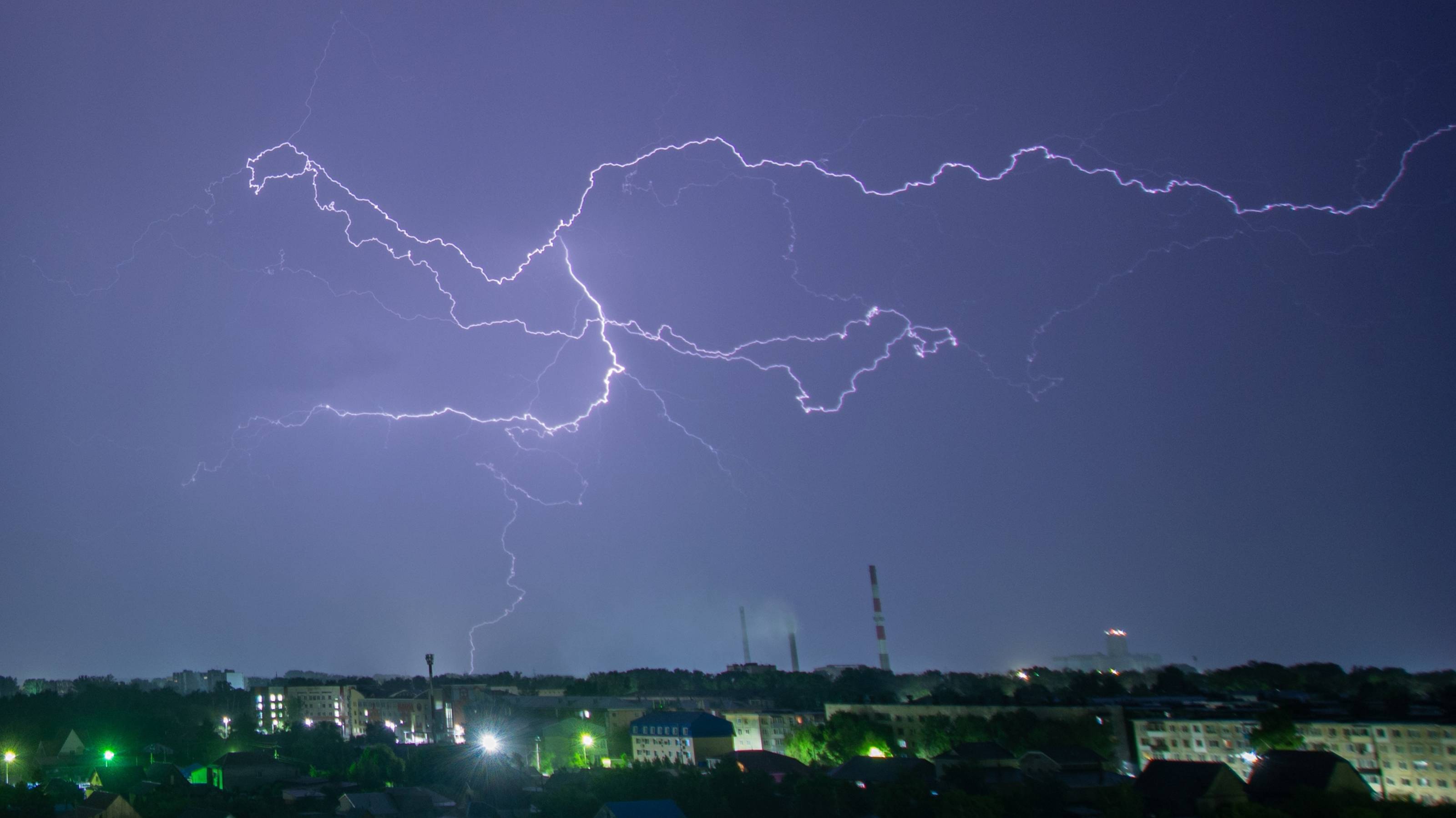 Ночная гроза 4 июня 2020