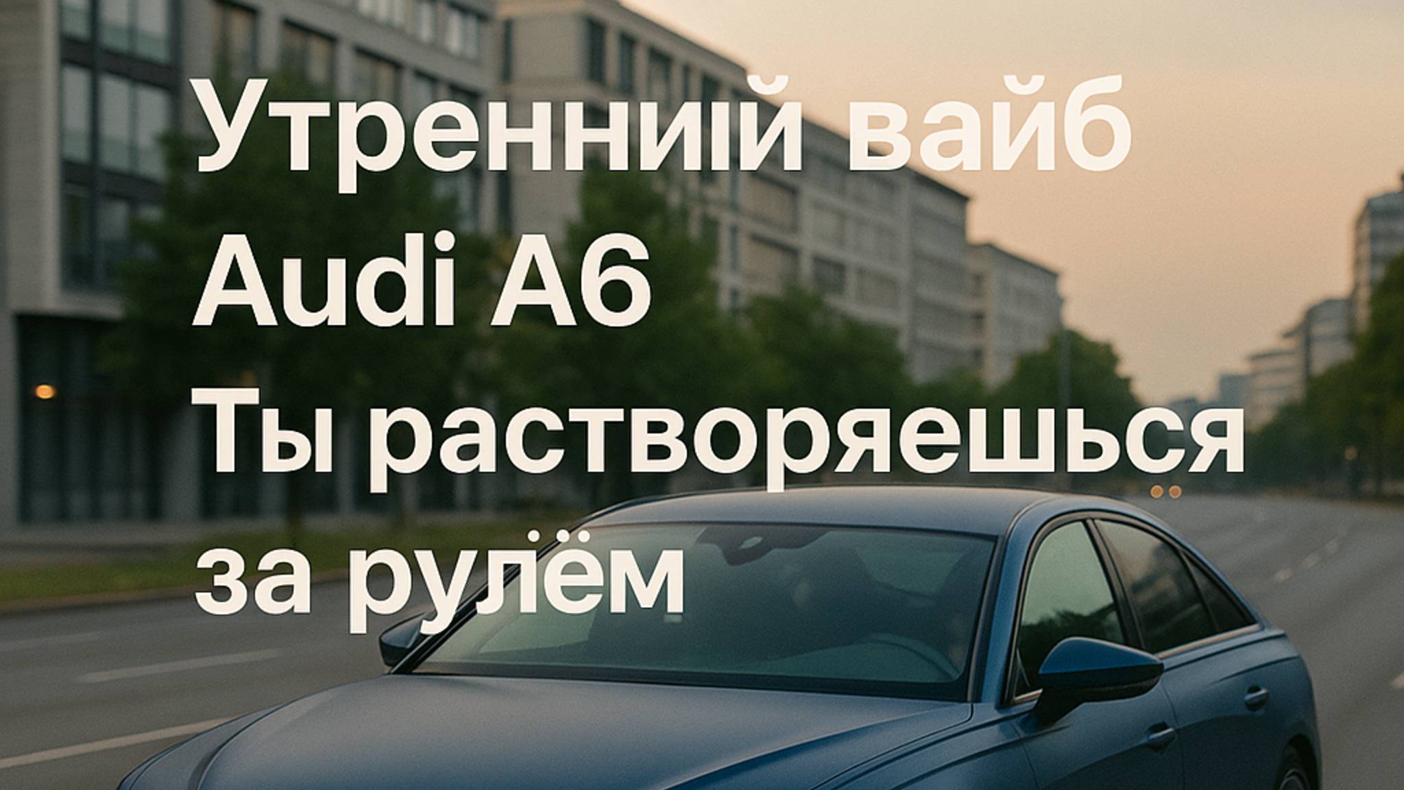Утренний вайб | Audi A6 | Ты за растворяешься за рулем