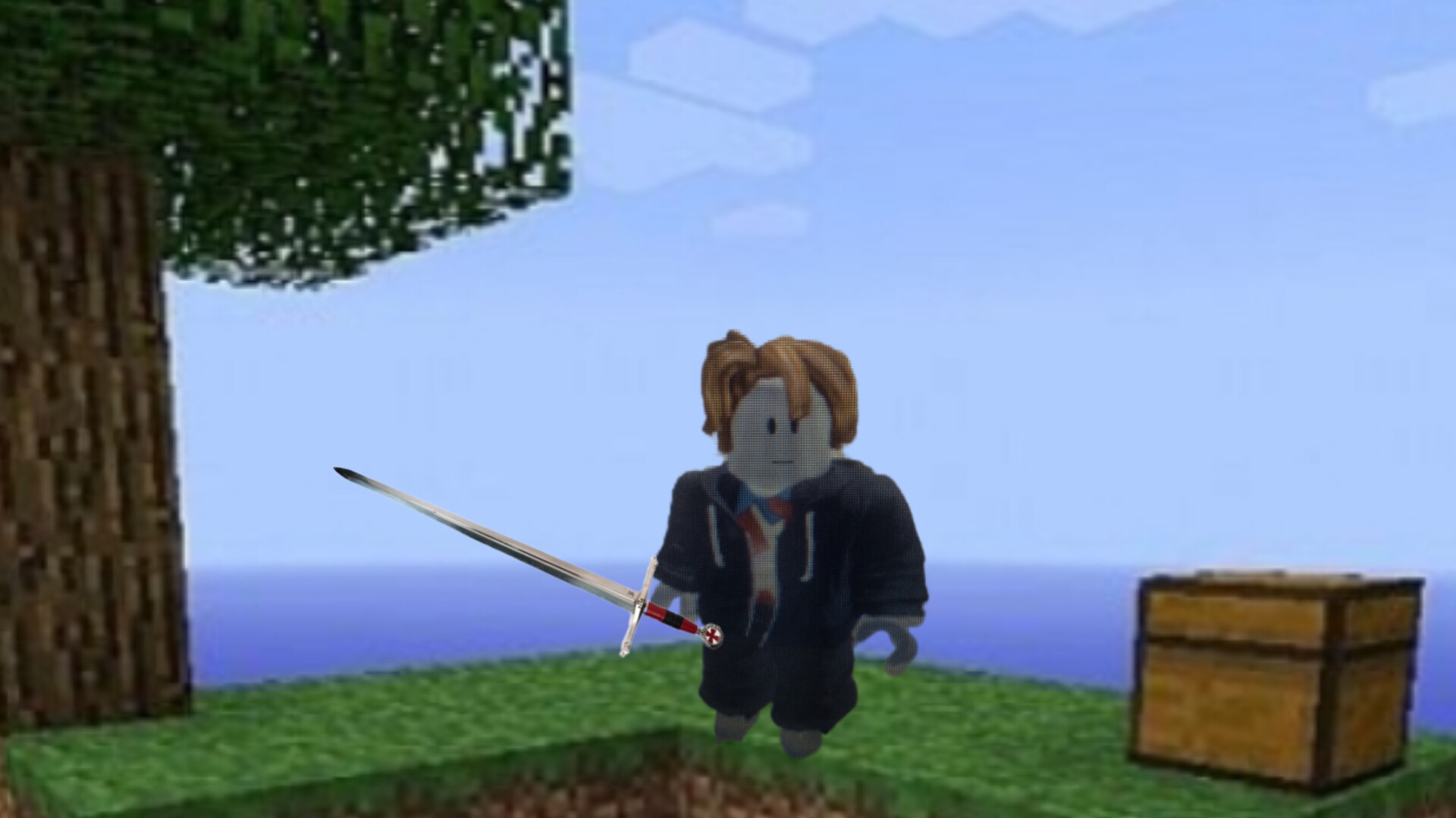 я оказался на скай блоке