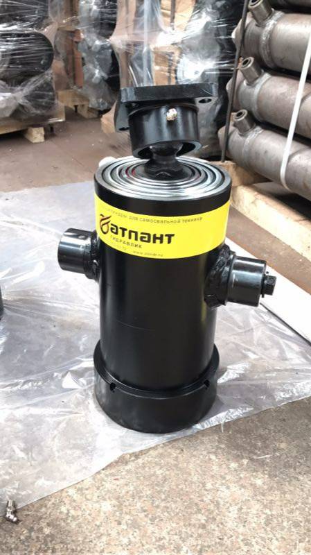 Гидроцилиндр подъема цистерны цилиндр 2ПТС8