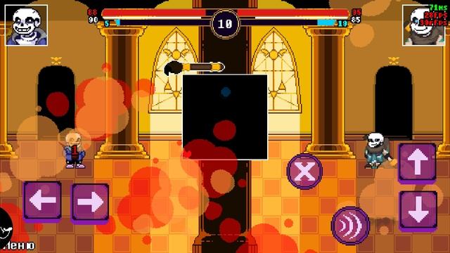 Underverse Battles санс против инк!санса