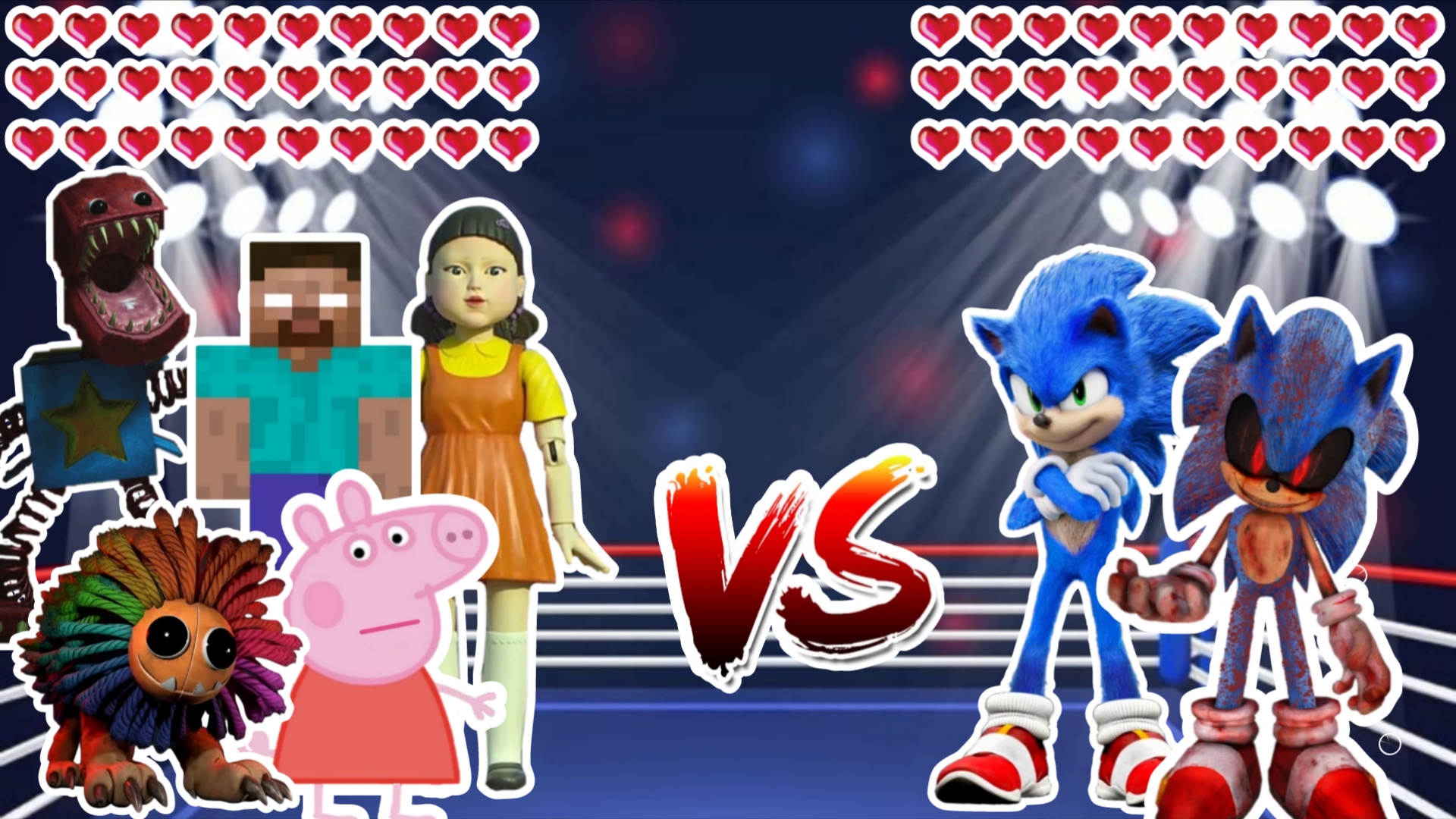Мемы Vs Соник / Мемы / Игра в кальмара / Соник / Свинка Пеппа / Майнкрафт / Стив