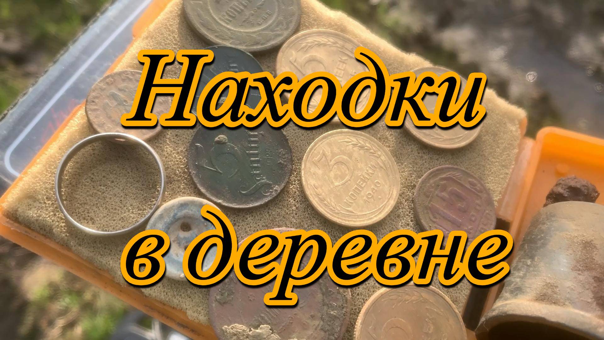 Находки в деревни с металлоискателем Nokta Legend.