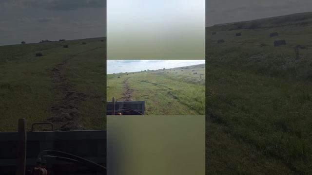 Мини пресс подборщик и Т 25, продолжаем убирать сено