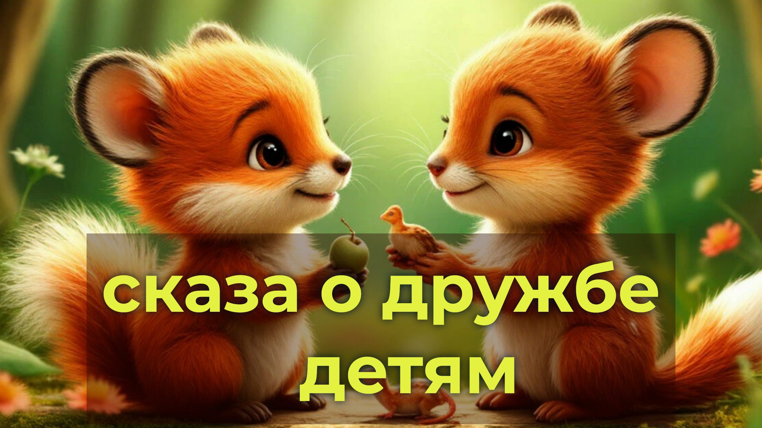 Сказка о дружбе маленьких зверюшек / сказка детям