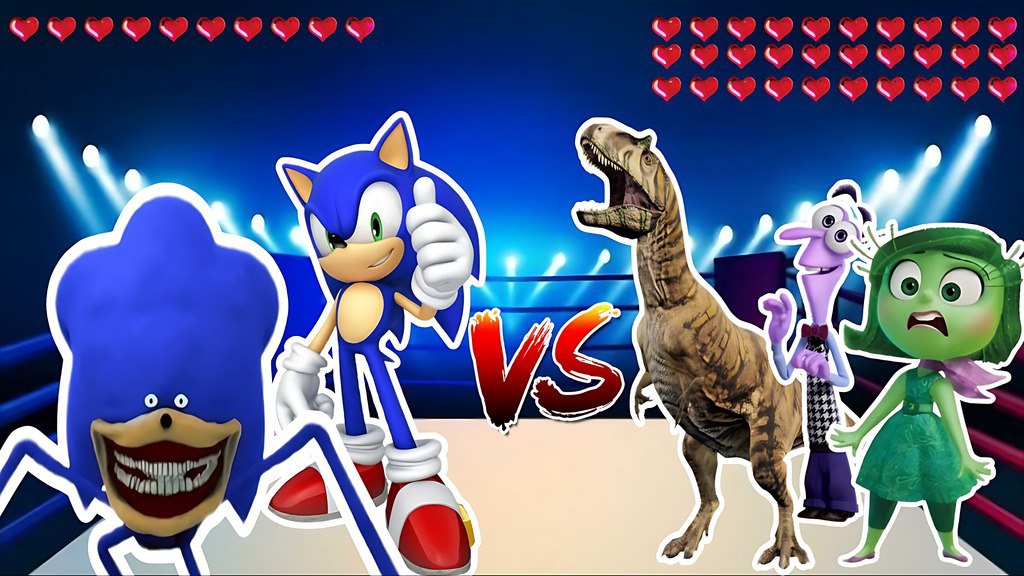 Соник против головоломки и динозавров / Мемы / Головоломка 2 / Шин Соник