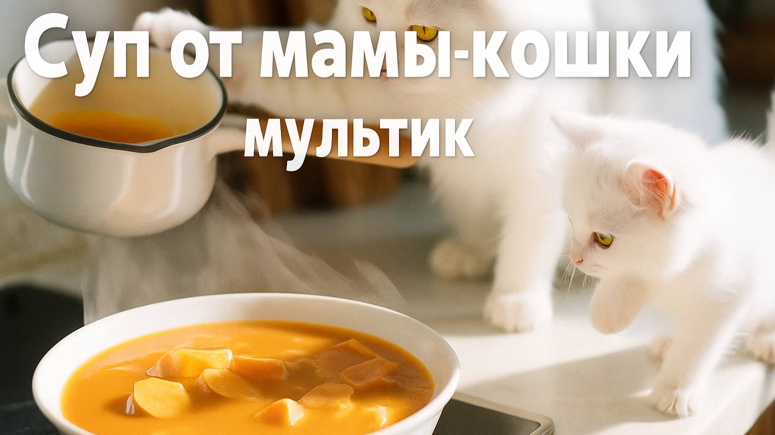 Суп из батата от мамы-кошки – вкус, который котёнок никогда не забудет | мультик 2025