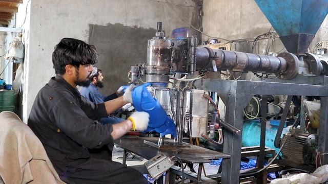 Plastic Scrap Recycling Process In A Factory Plastic Toilet Jug And Jerry Cans Making Process