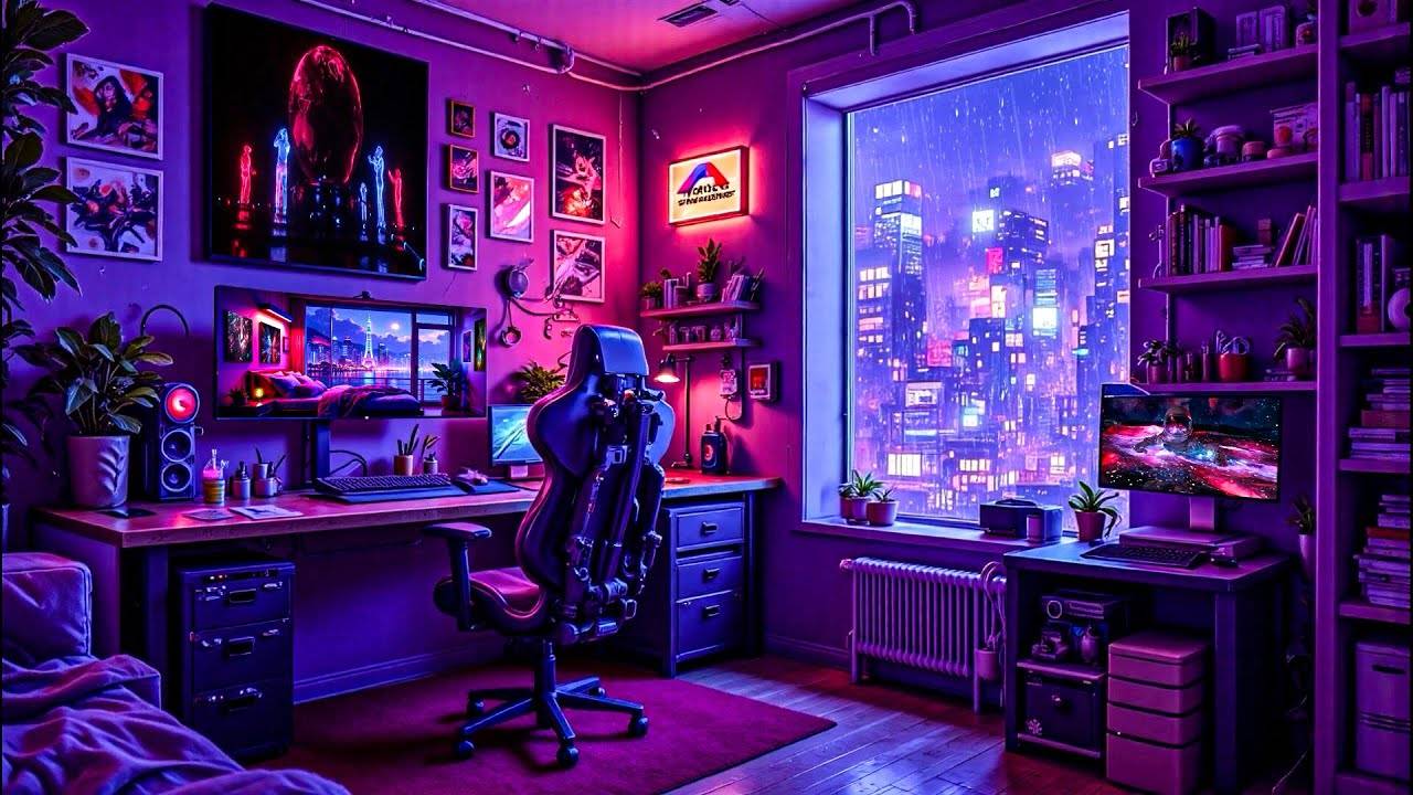 80’s Lofi City Rain ☔ Chill Beats For Study & Relax   Lofi Rain Playlist