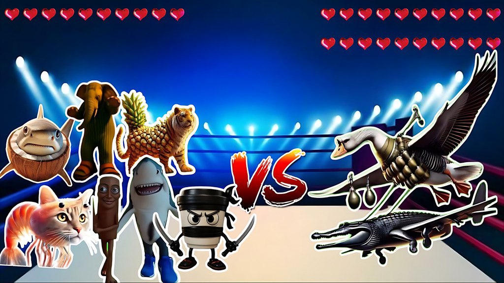 Итальянские мемы против Бомбини Гусыни / Мемы / Крокодило Бомбардино / Тралалеро Тралала / Тун Сахур