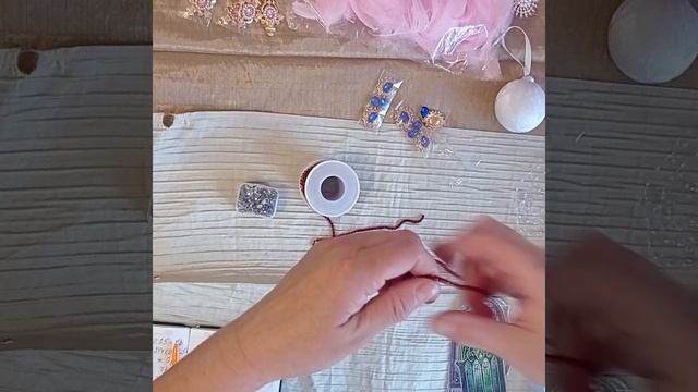 Обзор покупок для рукоделия из Китая.# выгодные покупки # стразы# перья #