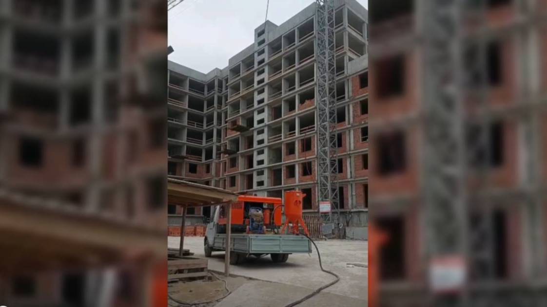 ЗИФ ПВ 8/07 на стройке: пескоструй для идеальной заливки бетона