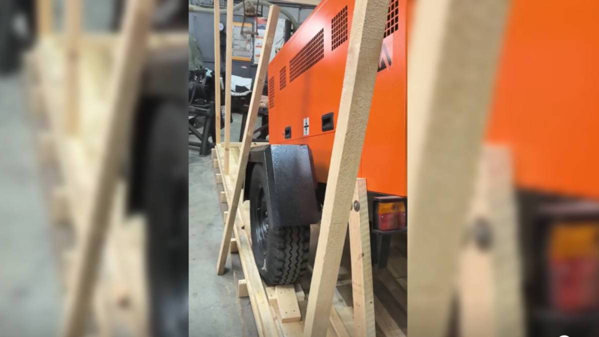 Обрешетка для транспортировки дизельного компрессора ЗИФ-ПВ 6/07