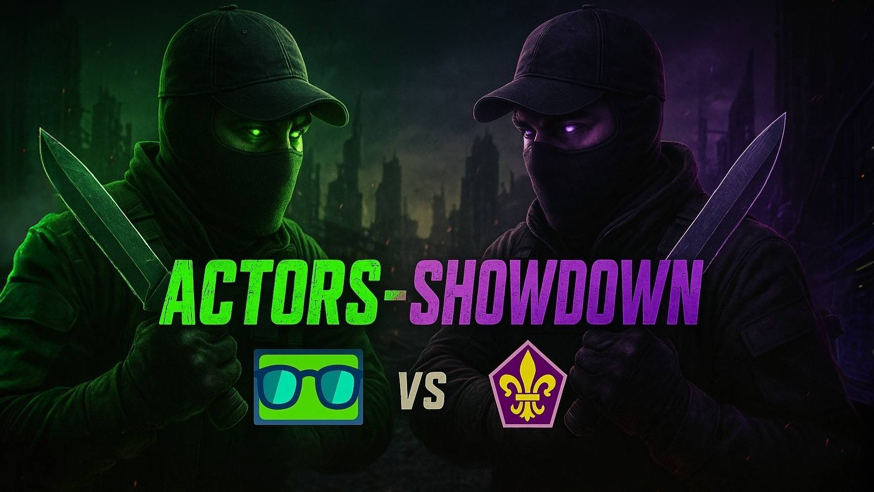 КВ — ACTORS VS SHOWDOWN ⤷ FUN KNIFE MATCH