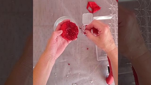 Ёлочная игрушка гранат своими руками.# поделки # переделки # новогодний декор # Handmade #
