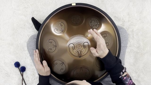 Десятый урок обучения на язычковом барабане ArtQuint, кистевая игра.