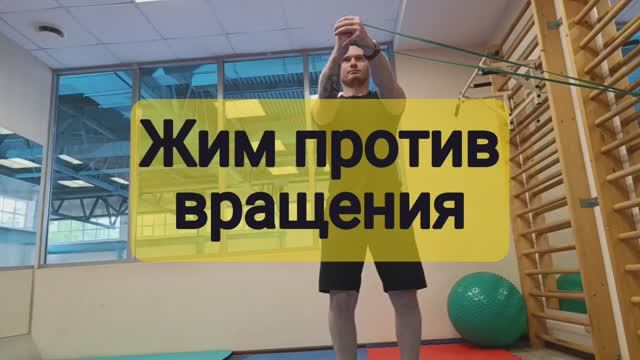 Жим против вращения (жим Паллофа)