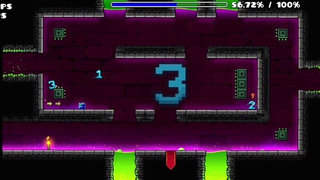 Dash, но это самое странное прохождение, в Geometry Dash