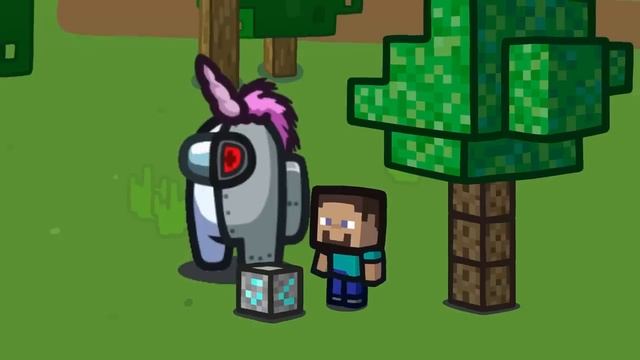 Minecraft in Among us animation k49.