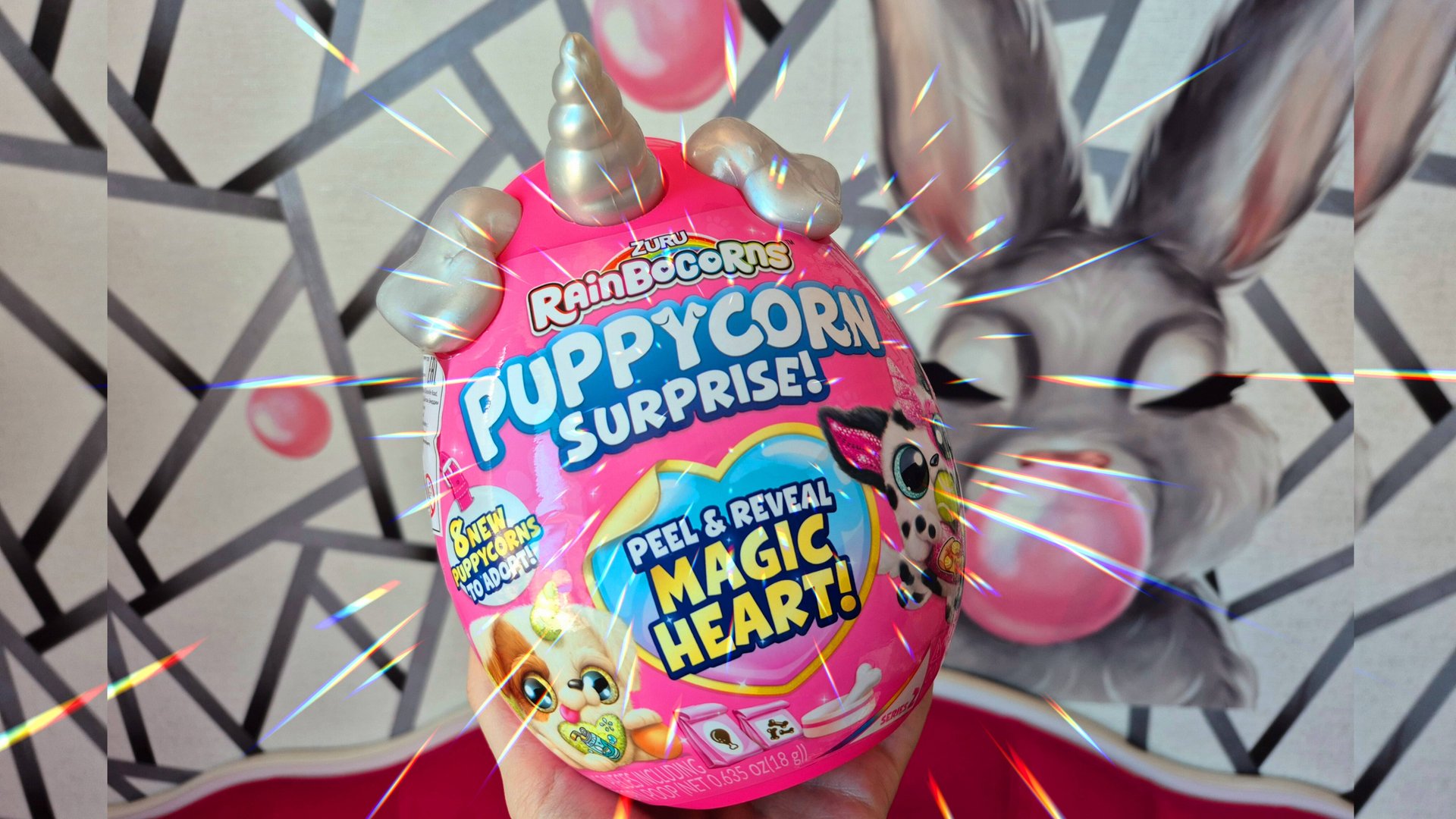 Большое яйцо с сюрпризами от Zuru 🦄 Щенок-единорог. Rainbocorns 🌈 Puppycorn Surprise!