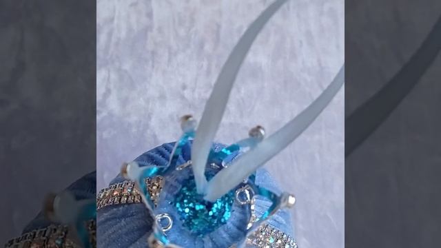 Моя новая ёлочная игрушка с павлином .Бархатные игрушки своими руками.# поделки # новогодний декор #