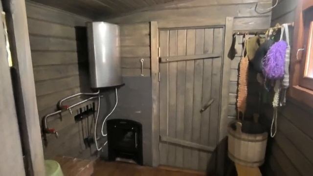 Баня с Террасой из Бруса под Ключ