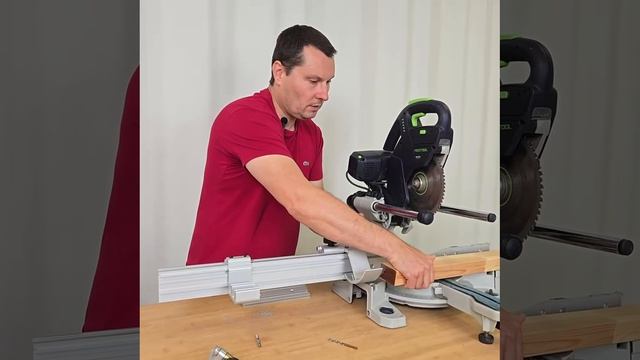 Монтаж упора для торцовочной пилы AMS Heavy Track