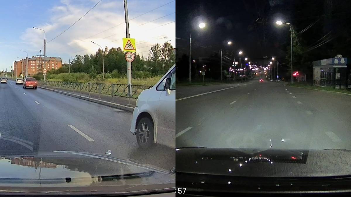 Видеорегистратор Neoline WowCam Wi-Fi / Дневная и ночная съёмка.