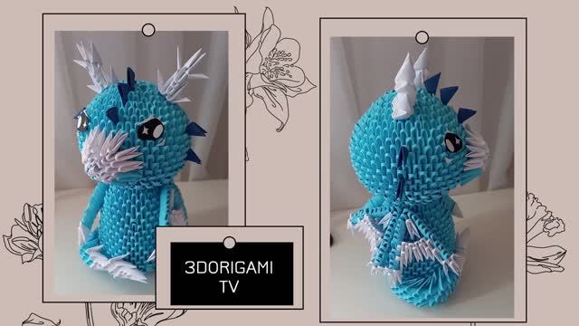 Dragon 3d Origami ✧ модульное оригами дракон