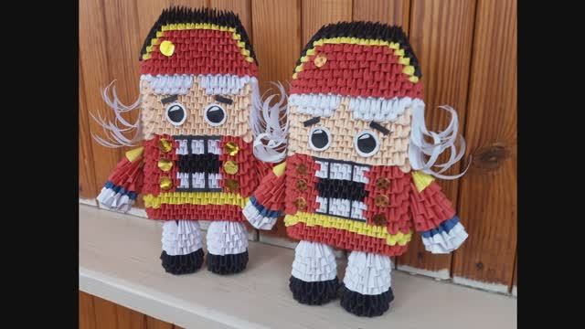 Nutcracker 3d Origami | модульное оригами щелкунчик