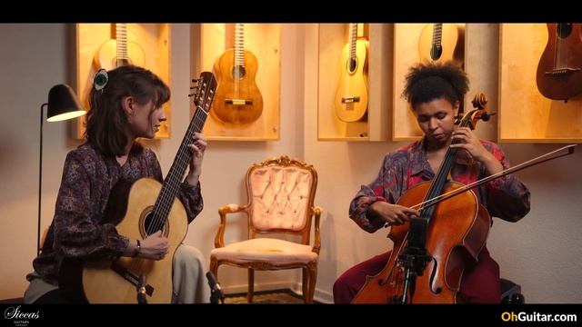 Duo Canopée Play Canopee By Christophe Basset On A 2024 Vincent Engelbrecht Guitar & Violoncello