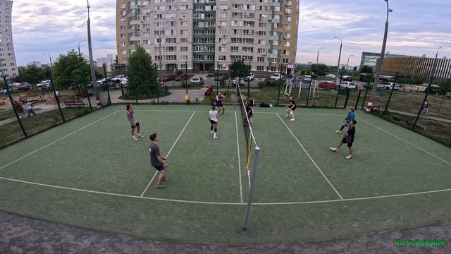 19.07.2025/Печёры/Вид со стены/Любительский волейбол от первого лица