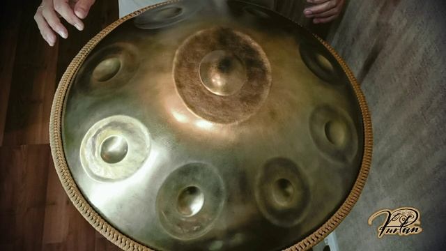 KurPan | Handpan D Kurd 9 | D / A A# C D E F G A | латунированный