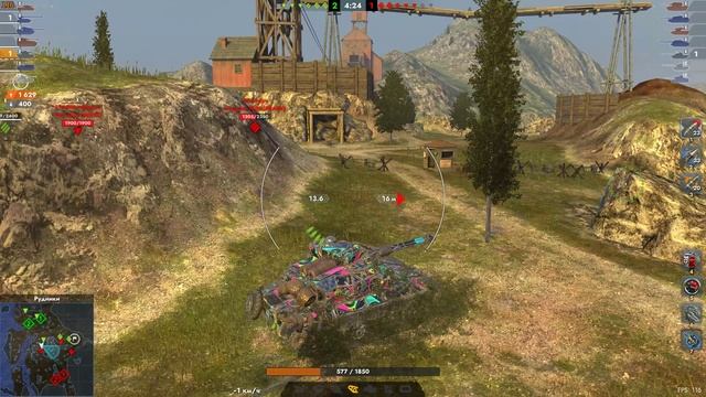 Бой на МБ-64 Галилей Wot Blitz