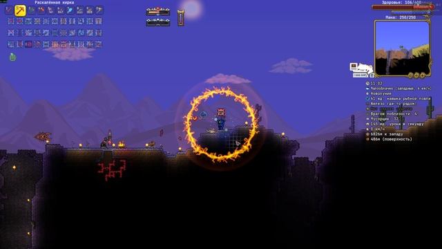 Немного лутаюсь и пытаюсь победить (снова) Улей перфораторов. Terraria Все предметы №47