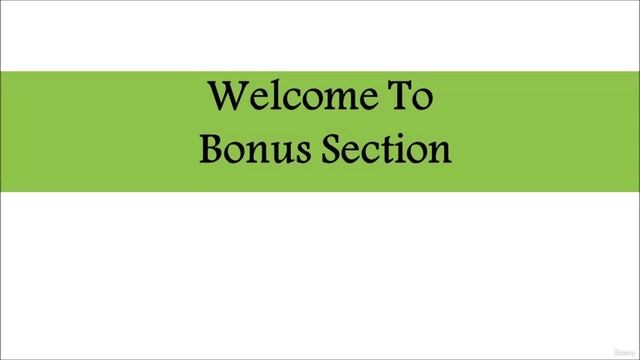 280 - Welcome To Bonus Section