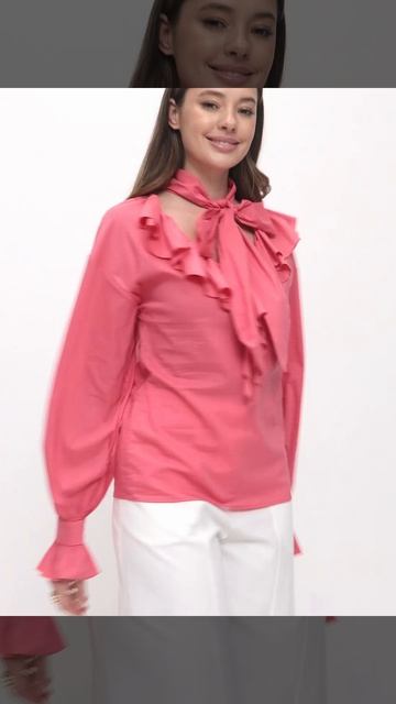 Блуза с воланами 05-02PK