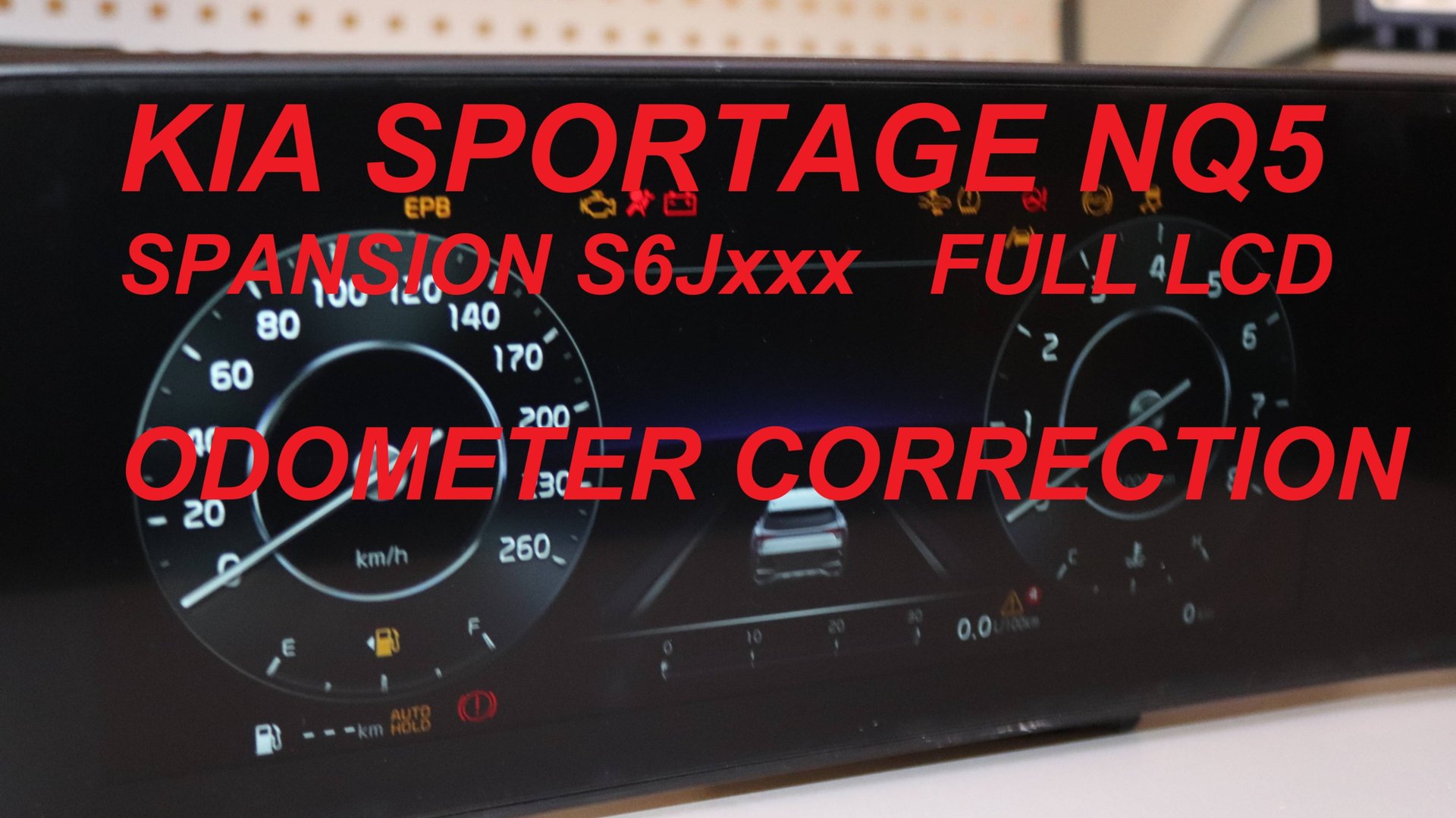 KIA Sportage NQ5 Full LCD. Панель TYW на базе Spansion S6jxxx. Корректировка одометра