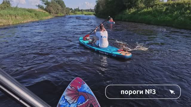 На сапах 19 км по Оредежу 2025