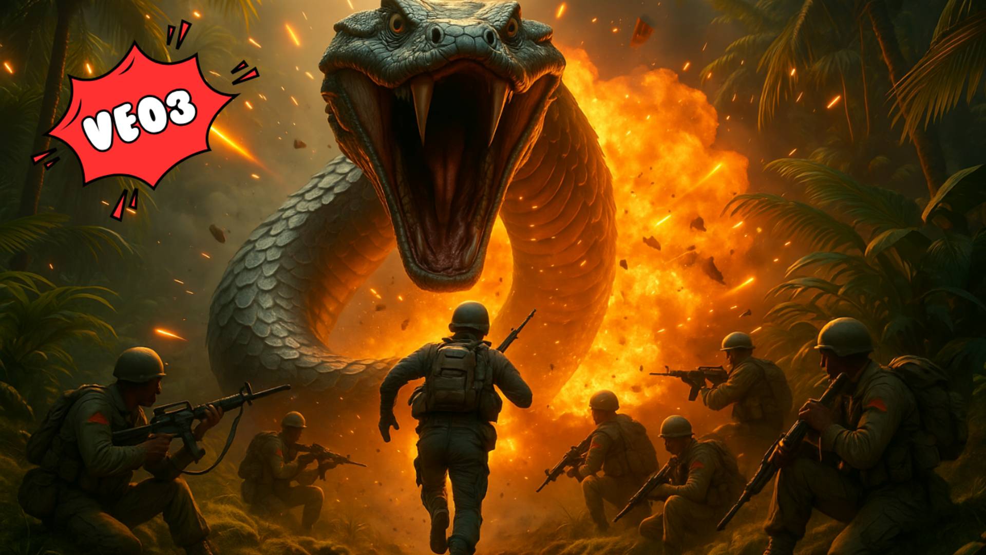 One Soldier Vs Giant Anaconda – Epic Jungle Battle