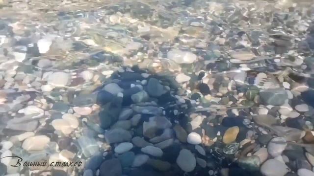 Чистое как кристалл Черное море.побережье Гагры